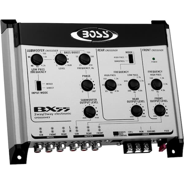 Boss Audio Systems 2/3 Way Electronic Crossover Bass with Remote and Stereo Equalizer Preamp