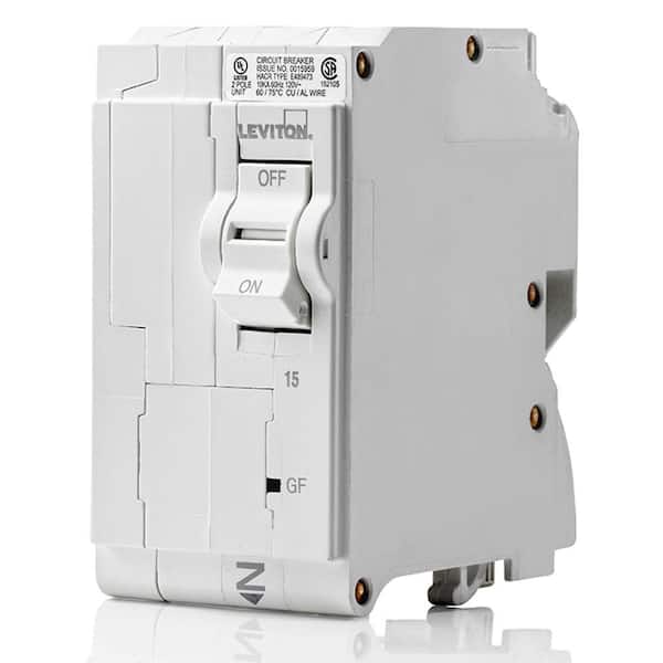 Branch Circuit Breaker, GFPE 2-Pole 15 Amp, 120-Volt/240-Volt, Hydraulic Magnetic LB215-EP