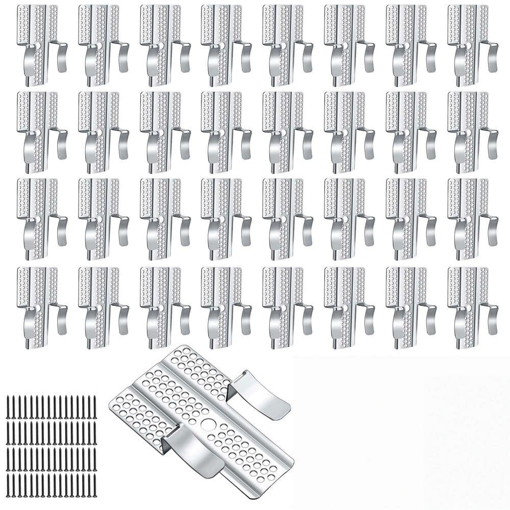 32-Pack Stainless Steel Drywall Repair Clips, 1/2 in. Drywall Fastener Clip with 64 Screws, Wall Patch Clips price history on PriceWatchPro