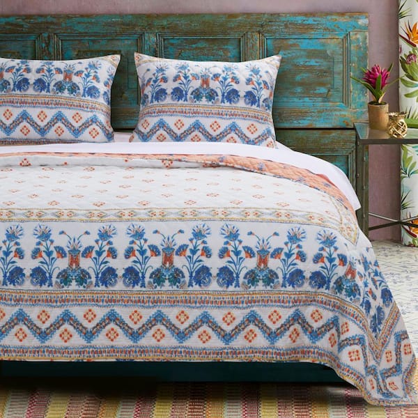 Aleena Ivory Quilt Set, 3-Piece King