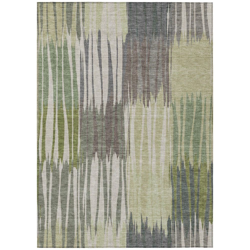 Chantille Machine Washable Indoor/Outdoor Abstract ACN2896 Aloe 8 ft. x 10 ft. Area Rug price history on PriceWatchPro