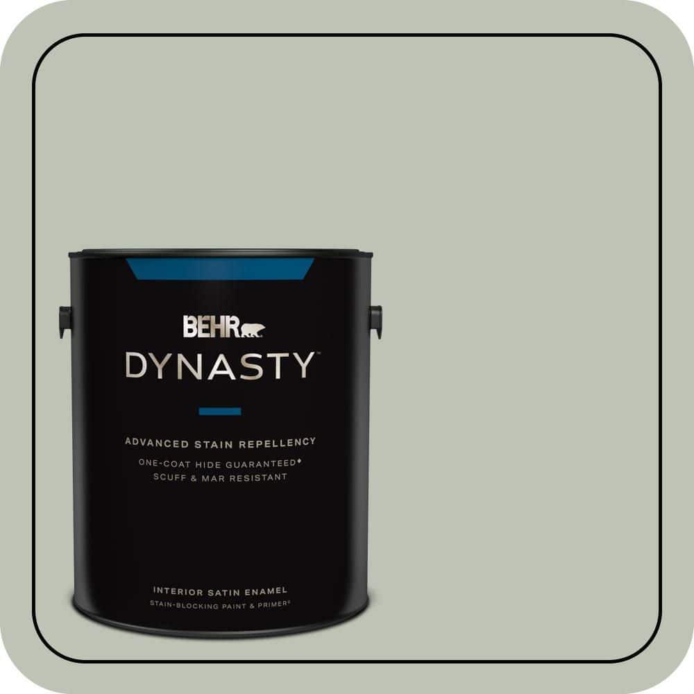 1 gal. #PPU11-11 Summer Green One-Coat Hide Satin Enamel Interior Stain-Blocking Paint and Primer price history on PriceWatchPro