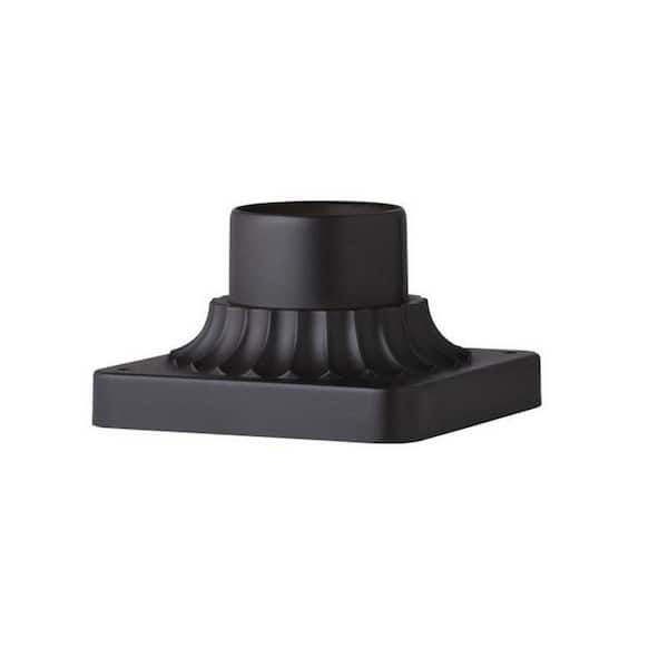 CWI Lighting Granville 3.25 in. Black Outdoor Pier Mount Base