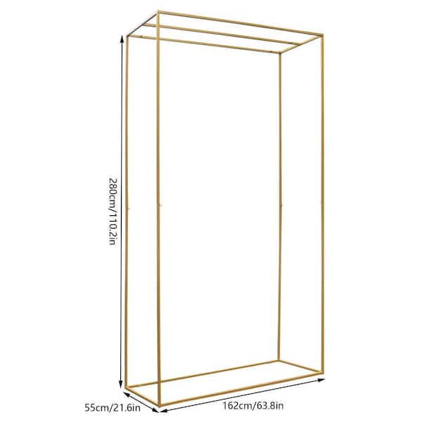 YIYIBYUS 110.2 in. x 63.8 in. Rectangle Metal Wedding