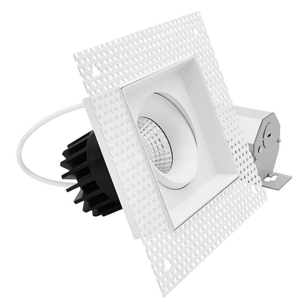 1-Head Integrated LED Square Regressed Trimless Gimbal Light, 360° + 15° Swivel, 5CCT, CRI90, 15W, 1000LM, Dimmable price history on PriceWatchPro