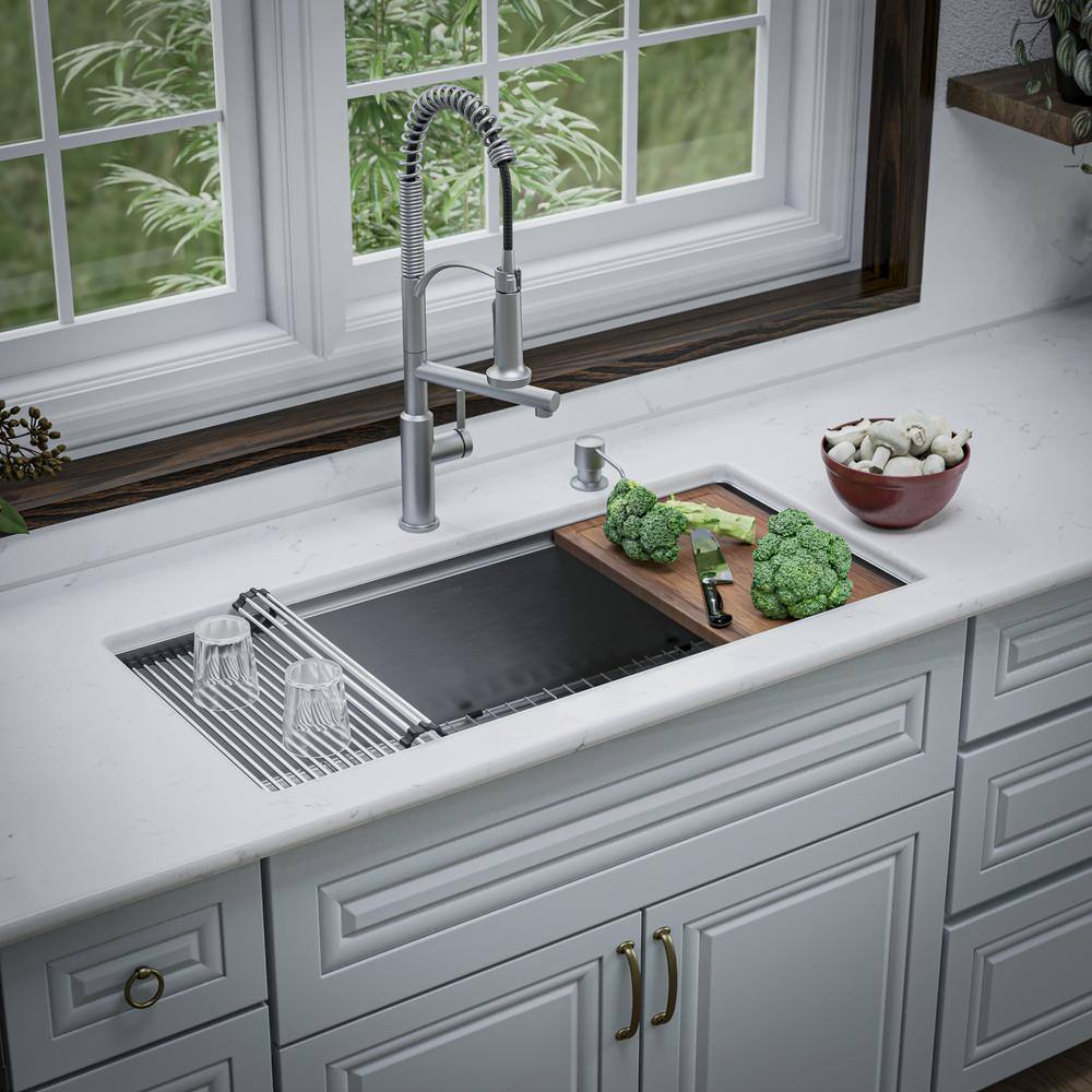 Elite 39'' Stainless Steel Undermount Workstation Kitchen Sink