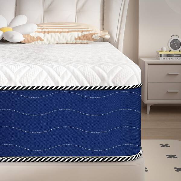 Crystli Queen Medium Gel Memory Foam Mattress 10 in. Bed-in