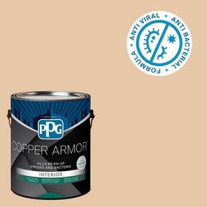 1 gal. PPG1080-2 Pumpkin Cream Semi-Gloss Antiviral and Antibacterial Interior Paint with Primer