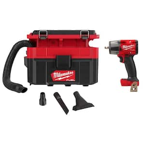 M18 FUEL GEN-2 18V Lithium-Ion Mid Torque Brushless Cordless 3/8 in. Impact Wrench with PACKOUT Vacuum