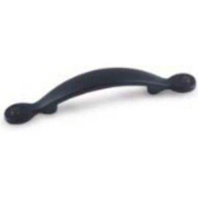 3 in. Flat Black Inspirations Plain Center-to-Center Pull