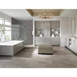 Take Home Sample - Lakeview Storm Picket 2.5 in. x 13 in. Glossy Ceramic Wall Tile