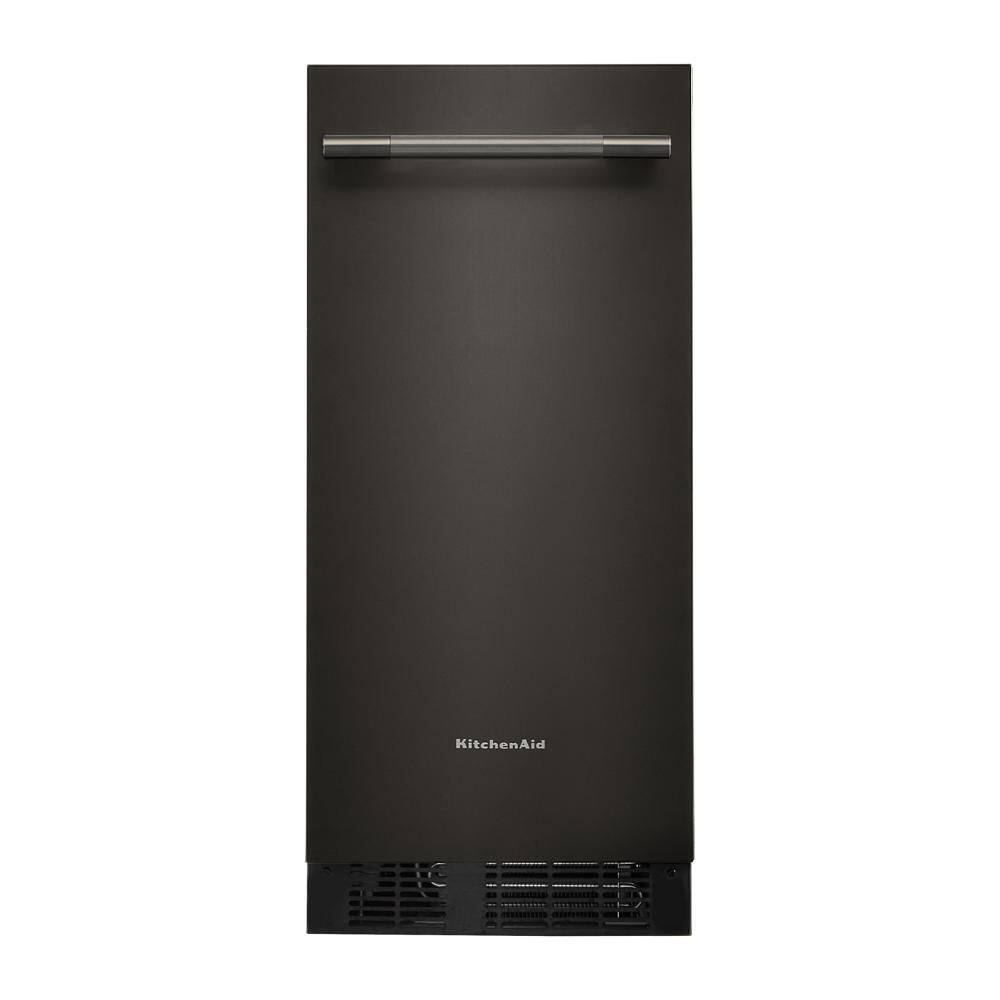 KitchenAid 15 in. lb. Cubes Built-In Ice Maker in Black Ore with