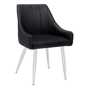 Black with Chrome Dining Chairs