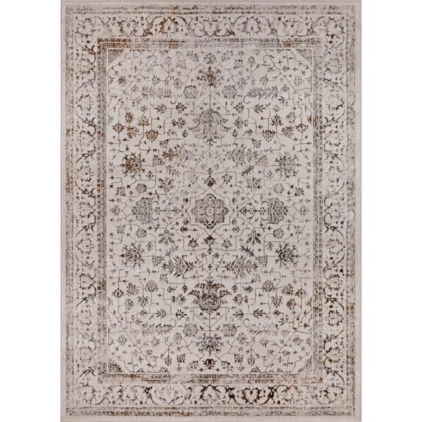 Concord Global Trading Creation Multi Shimmer 5 ft. x 7 ft. Traditional Area Rug