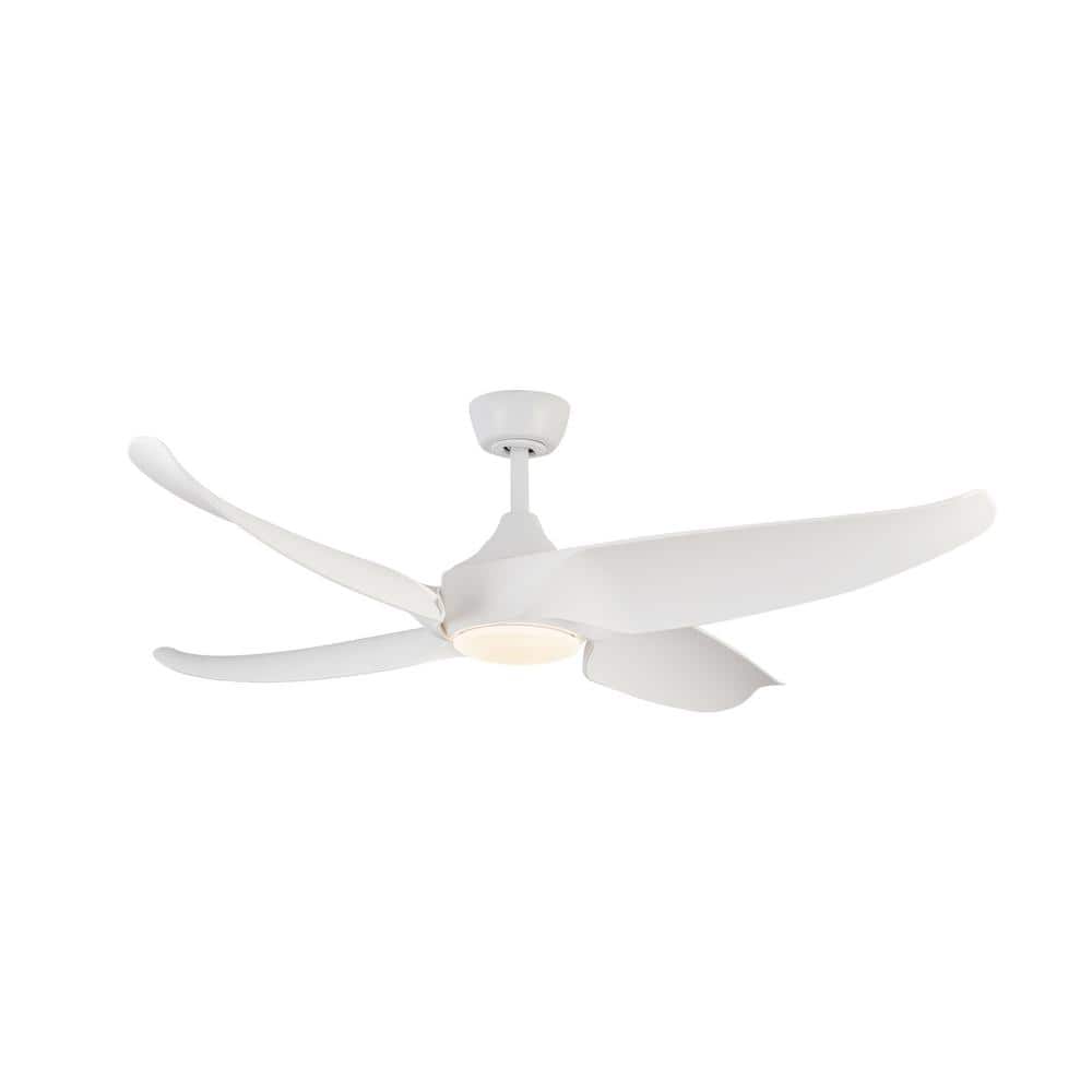 Coronado 56 in. 1-Light Matte White Integrated Indoor LED Smart Ceiling Fan price history on PriceWatchPro