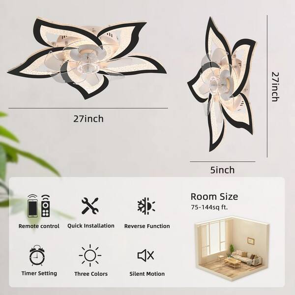 AYHB♡F OLUZFAN Modern 27 in. (2.25 ft.) Indoor White Low Profile