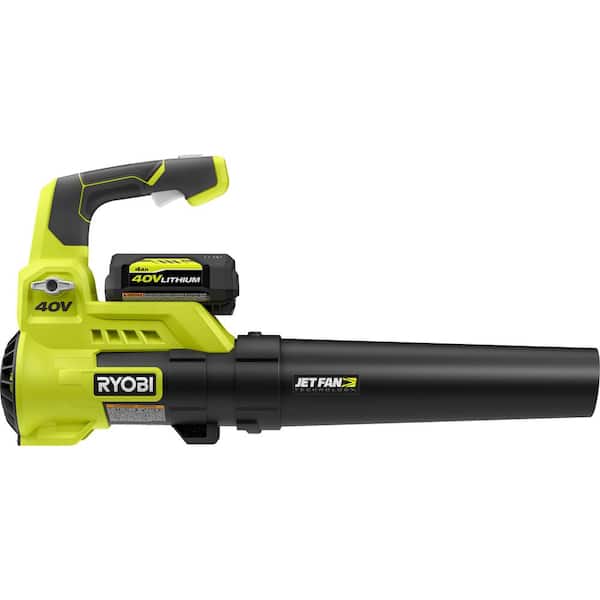 RYOBI RY40480-LB 40V 110 MPH 525 CFM Jet Fan Leaf Blower with Lawn and Leaf Bag, 4.0 Ah Battery and Charger - 3