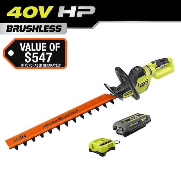 RYOBI 40V HP Brushless Whisper Series 26 in. Cordless Battery