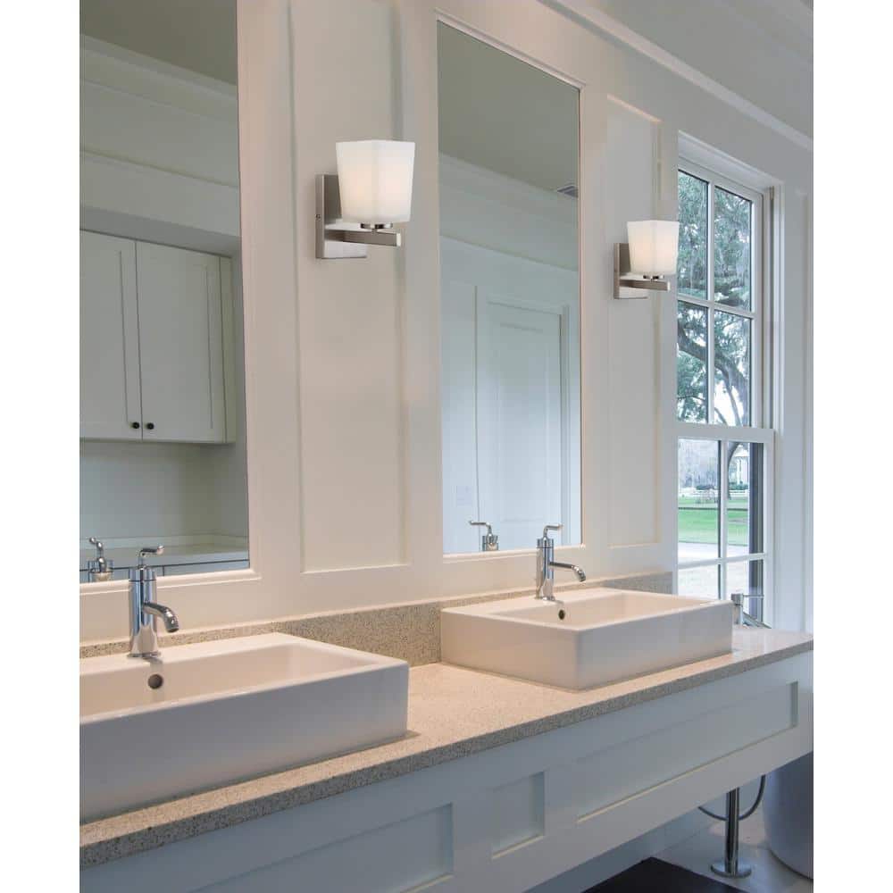 Hartley Brushed Nickel Dimmable Vanity Light