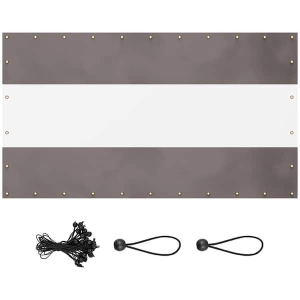 7-ft H x 1-in W Gray Hdpe Privacy Chain Link Fence Slat 78-Pack