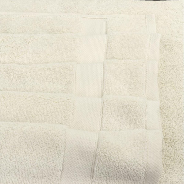 Delara Feather Touch Quick Dry 20 in. x 30 in. Marshmallow Solid 100%  Organic Cotton 650 GSM Hand Towel (Pack of 6) A1HCHTSET-6-Ivy - The Home  Depot