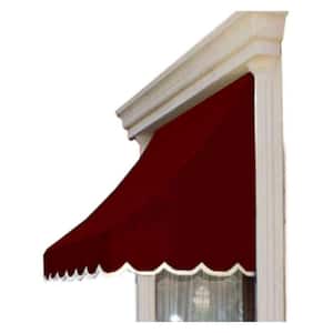 10.38 ft. Wide Nantucket Window/Entry Fixed Awning (31 in. H x 24 in. D) in Burgundy