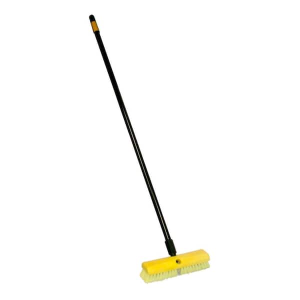 FG635700BLA 60 Rubbermaid Commercial Wood Broom Handle with Threaded Metal Tip