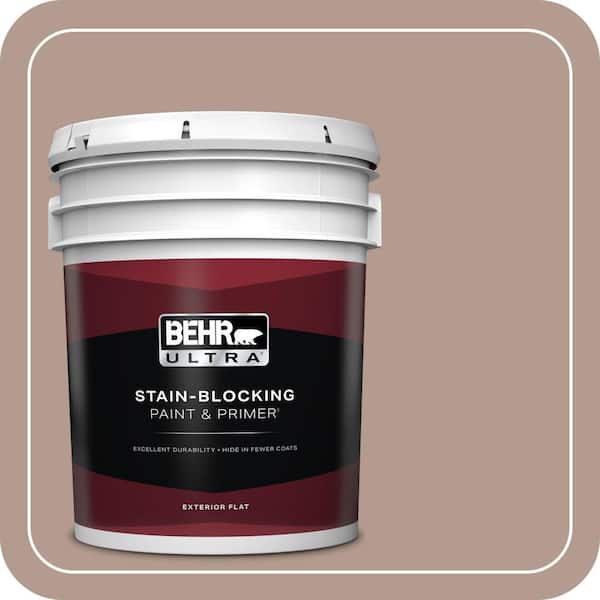 BEHR ULTRA 5 gal. #PPU5-15 Postmodern Mauve Flat Exterior Paint & Primer