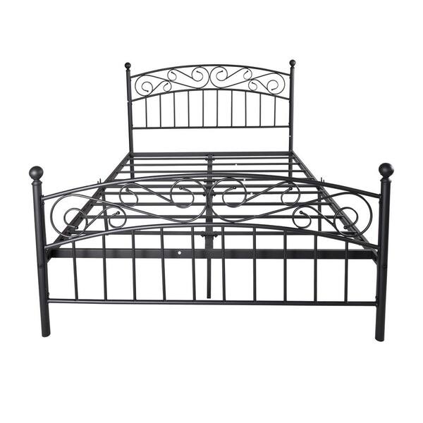 metal queen bed frame with headboard