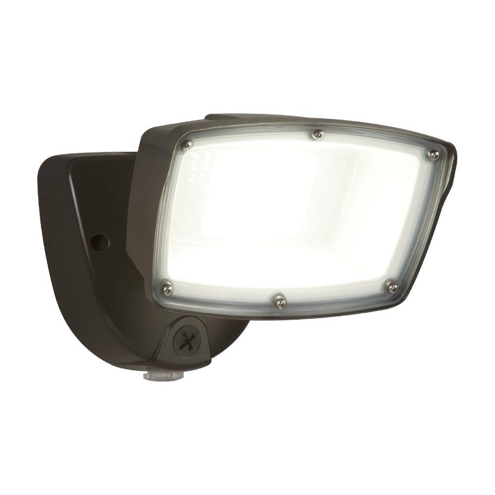 HALO FSL 150-Watt 180° Bronze Outdoor Integrated LED Flood Light with Dusk to Dawn FSL503TIB Sansujyuku sansujyuku.com