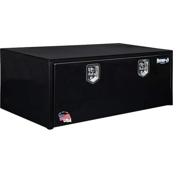 BUYERS PRODUCTS 18 in. x 24 in. x 48 in. Gloss Black Steel Underbody Truck Tool Box
