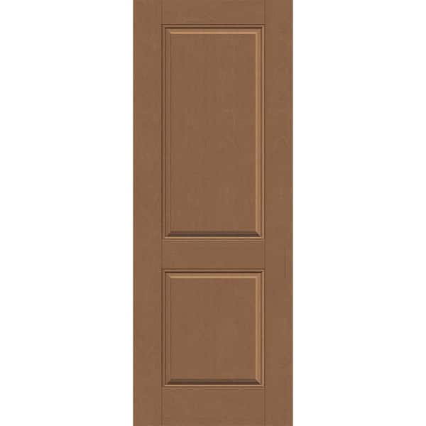 Steves & Sons Regency 36 in. x 96 in. Universal Handing 2P Squaretop Autumn Wheat Stain Fiberglass Front Door Slab