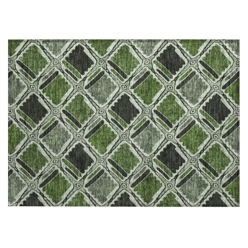 Chantille Machine Washable Indoor/Outdoor Abstract ACN2799 Green 2 ft. x 3 ft. Accent Rug price history on PriceWatchPro