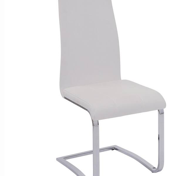 Silver Faux Leather Dining Chair, Grey Real Leather Dining Room Chairs With Chrome Legs