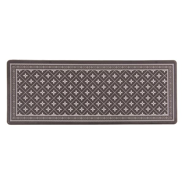 World Rug Gallery Gourmet Anti Fatigue Standing Mat - Black 18x47