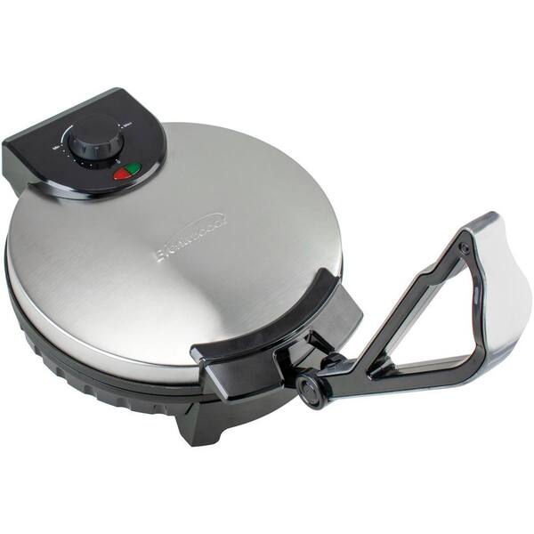 gardin Distribuere udpege Brentwood 12 in. Stainless Steel Electric Tortilla Maker with Non-Stick  Plates 985114234M - The Home Depot