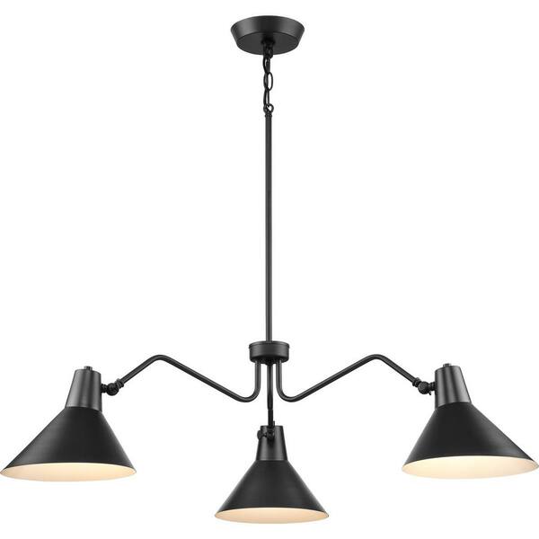 Progress Lighting Trimble Collection 4-Light Matte Black Chandelier