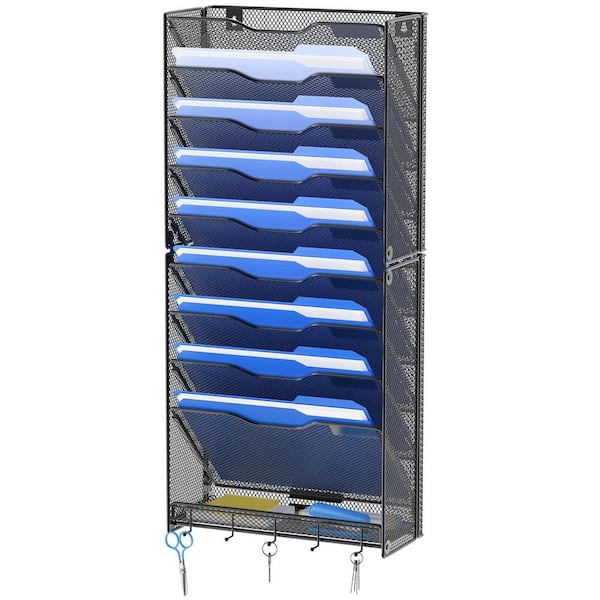 Homyfort Over The Door File Organizer, Hanging File Folders Wall Organizers And Storage For P 437428