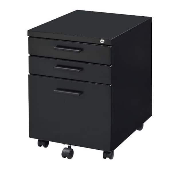 Acme Furniture Peden Black File Cabinet with Drawers