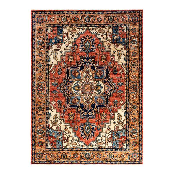 Solo Rugs Serapi Orange 5 ft. x 8 ft. Tribal Wool Indoor Area Rug M1993 ...