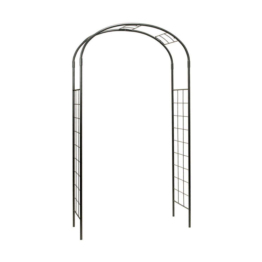 Elegant Handcrafted Monet Garden Arbor, 100 Inch Tall, Graphite Powder Coated Finish price history on PriceWatchPro