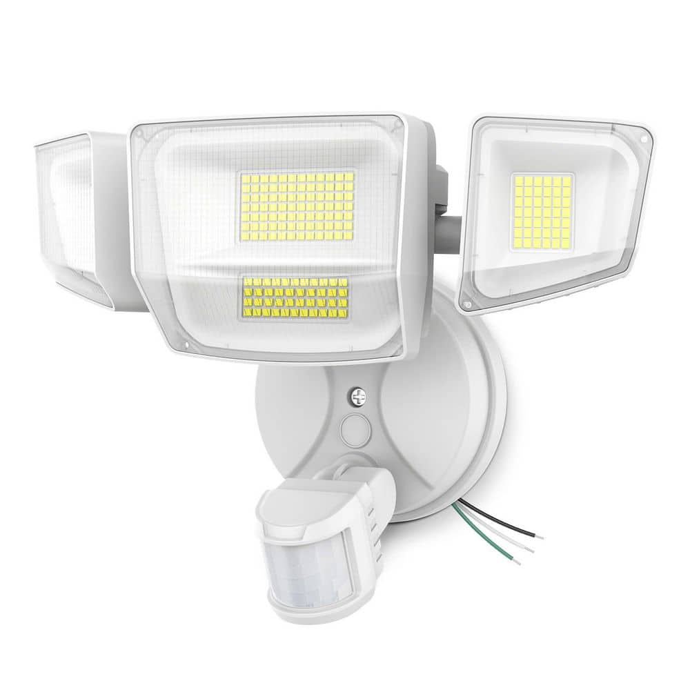 90 Watt Equivalent 10000 Lumen 120 Degree Black Motion Sensing Dusk to Dawn LED Flood Light Outdoor Hardwired price history on PriceWatchPro