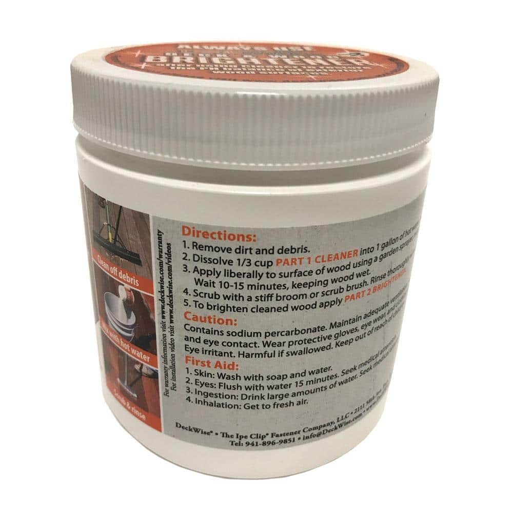DeckWise 16 oz Biodegradable Powder Wood Cleaner