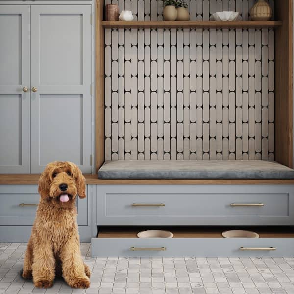 Jeffrey Court - Pastilla Grey 2 in x 10 in Subway Glossy Porcelain Wall Tile (7.211 sq. ft./Case)