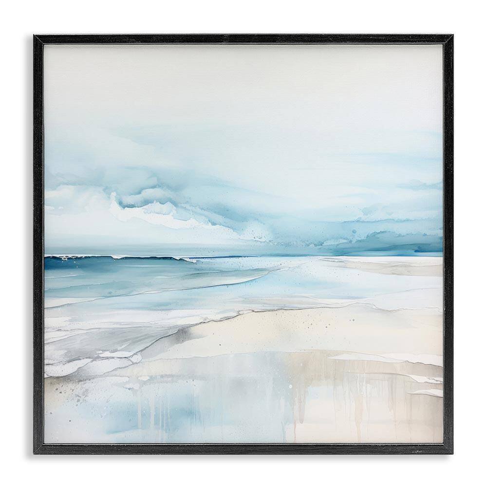 Abstract Modern Shoreline by Irena Orlov Black Framed Abstract Giclee Art Print 24 in. x 24 in. price history on PriceWatchPro