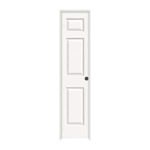 18 in. x 80 in. Colonist White Painted Left-Hand Textured Molded Composite Single Prehung Interior Door