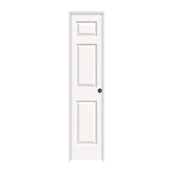 JELD-WEN 18 in. x 80 in. Colonist White Painted Left-Hand Textured Molded Composite Single Prehung Interior Door