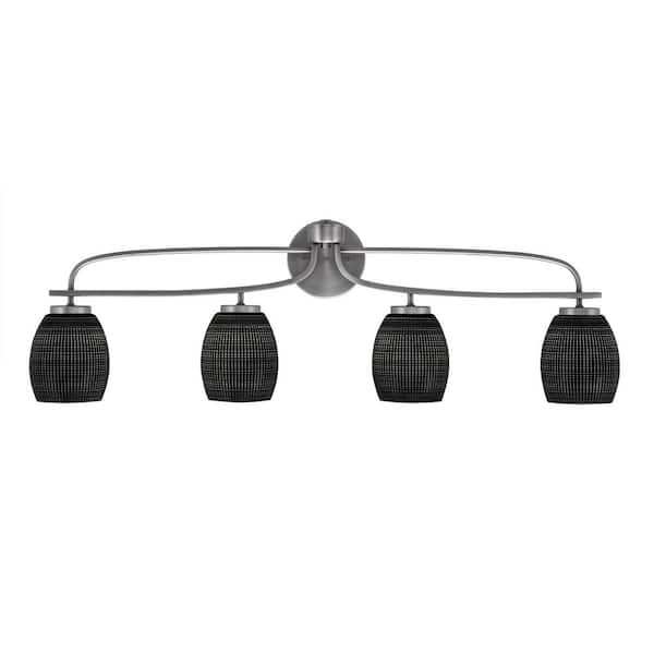 Unbranded Olympia 37 in. 4-Light Graphite Vanity Light