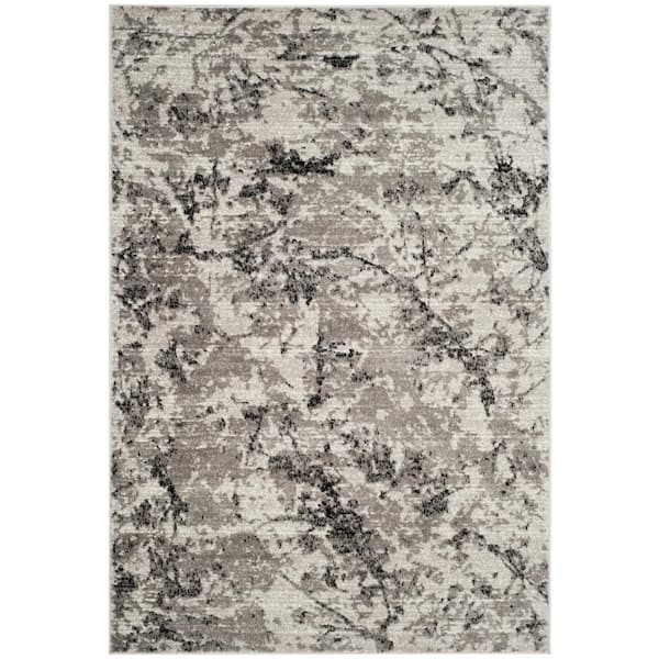 SAFAVIEH Skyler Gray/Ivory 6 ft. x 9 ft. Abstract Area Rug