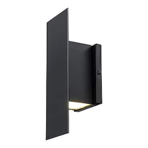 Novus 2-Light Black LED Wall Sconce with Up and Down Light